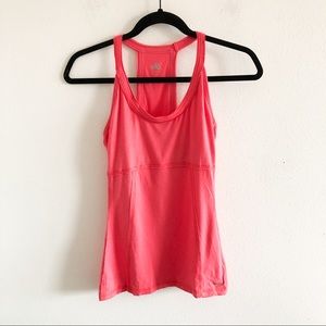 ALO yoga coral racer back built in bra tank top XS